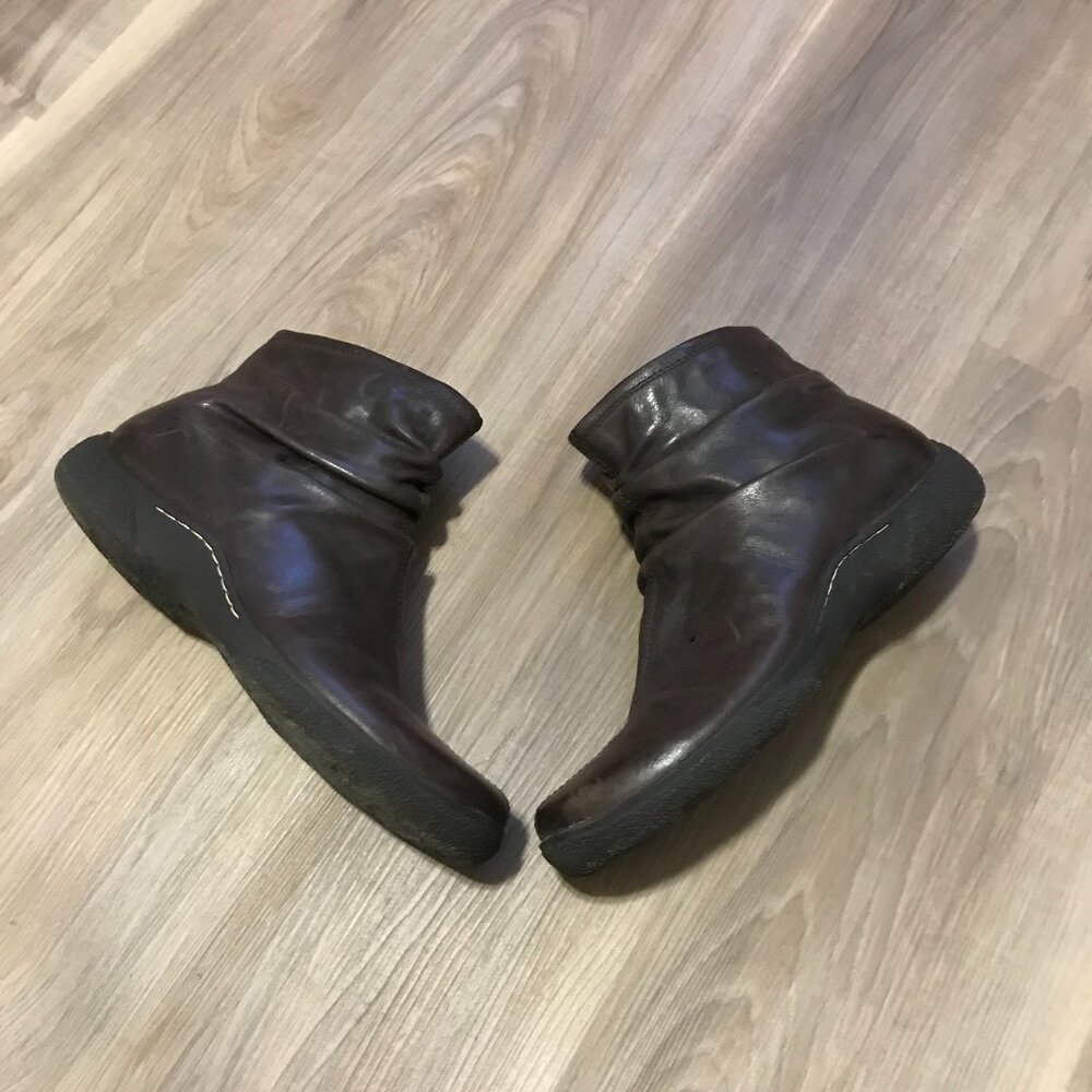 Roberto Vianni Ladies Brown Leather Ankle Boots Size 10